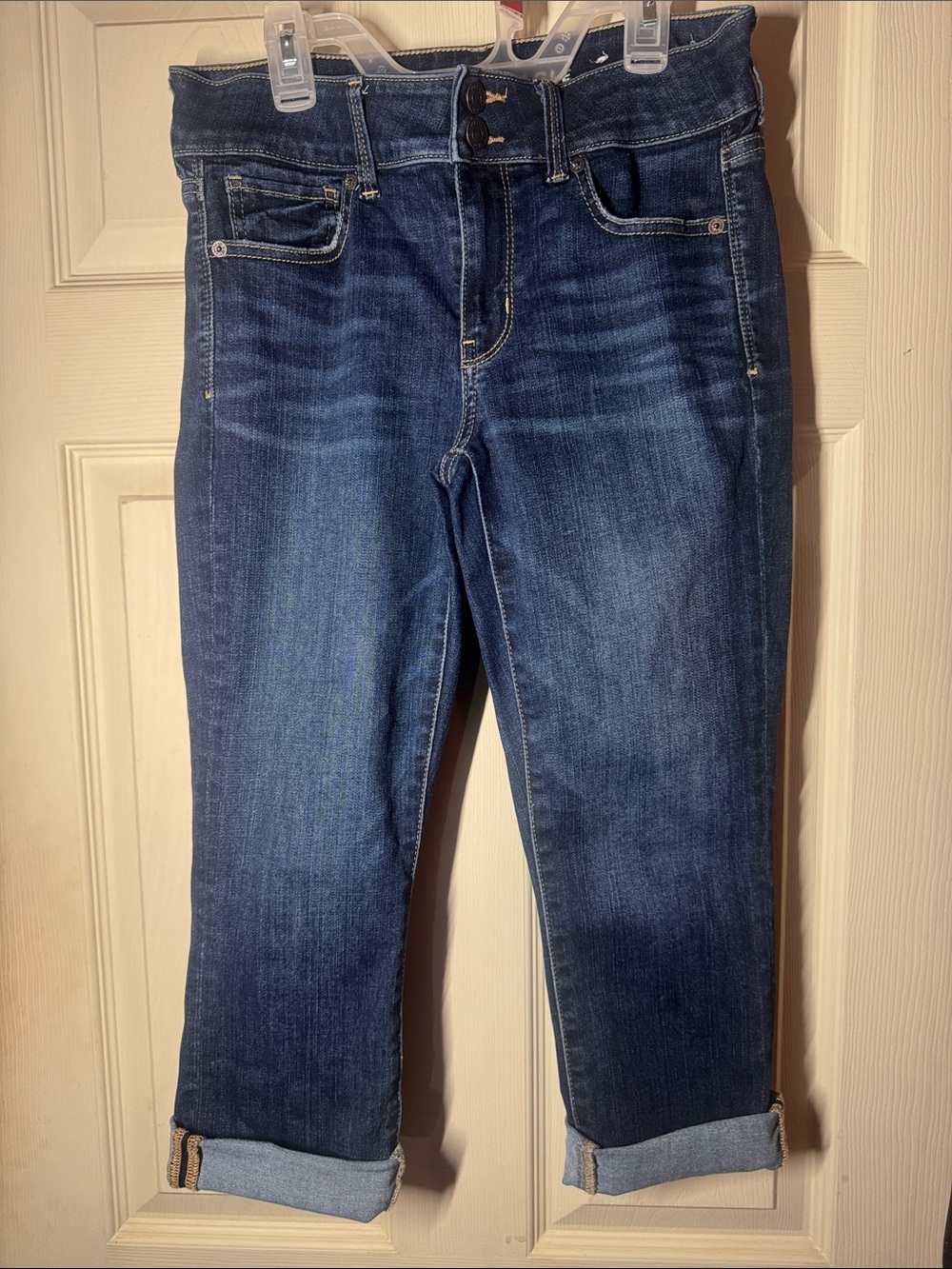 American Eagle Outfitters Dark Blue Cropped Capris